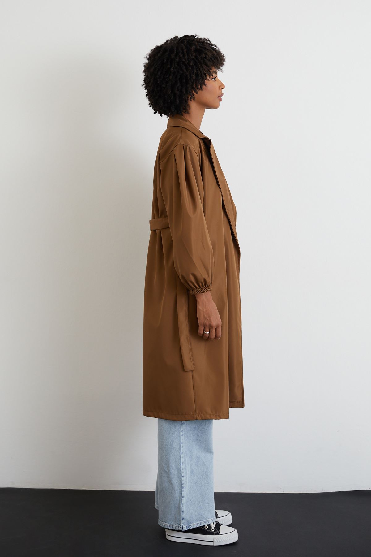 Kuşaklı Trençkot-Kahve