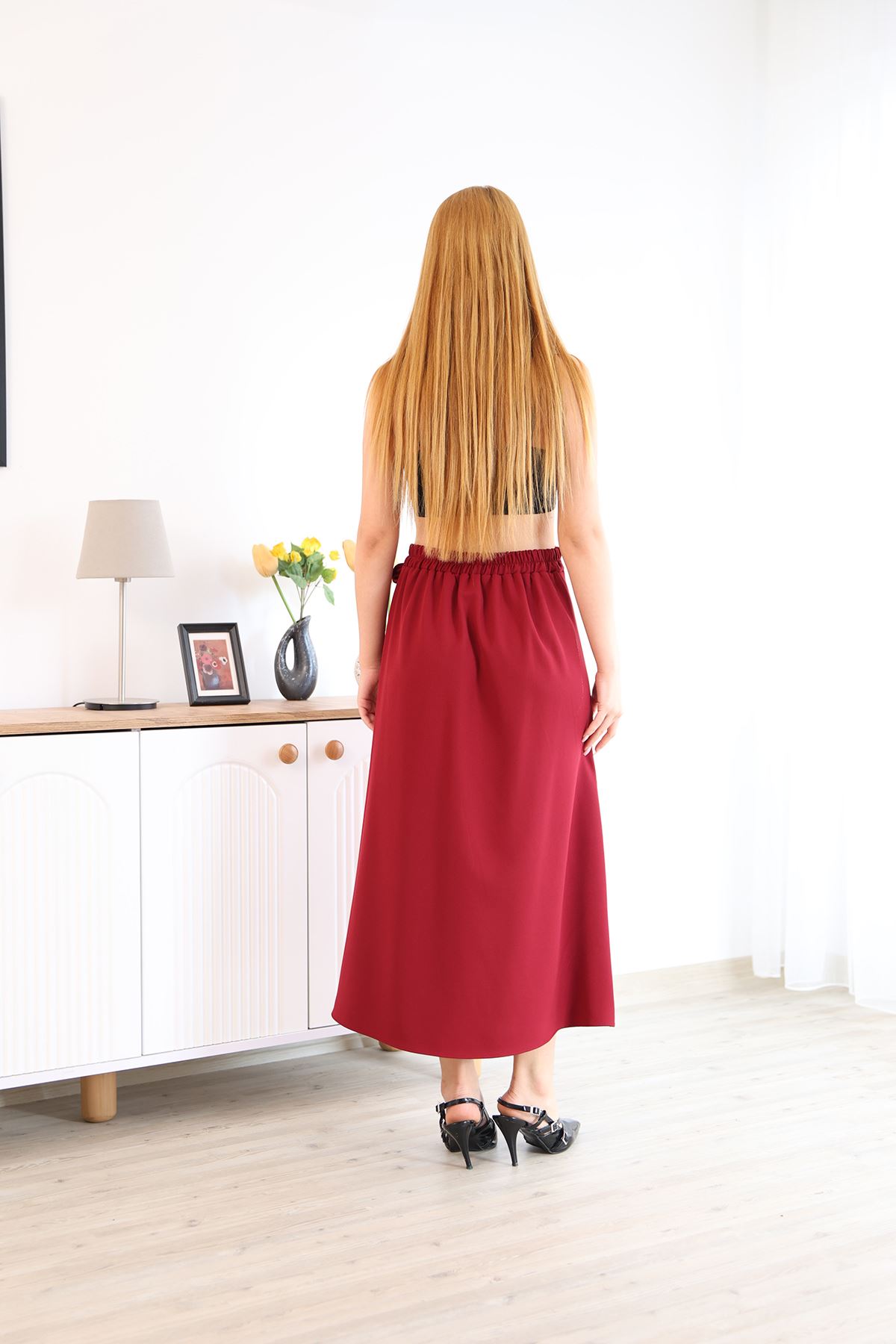 Ön Kapak Detay Atlas  Etek-Bordo