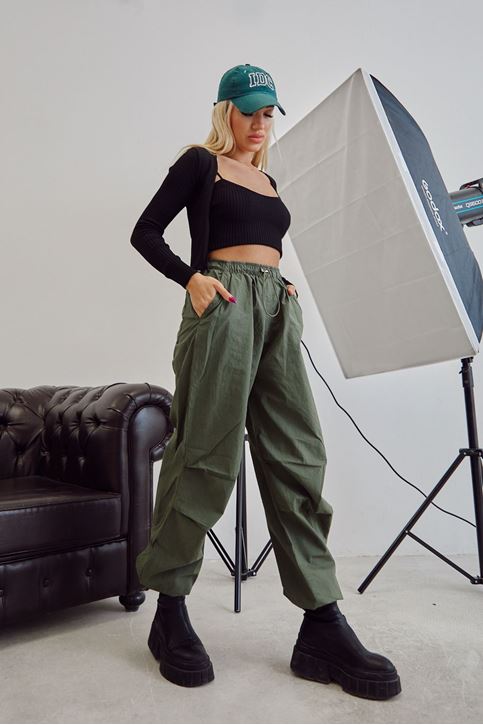 Paraşüt Pantolon-Haki