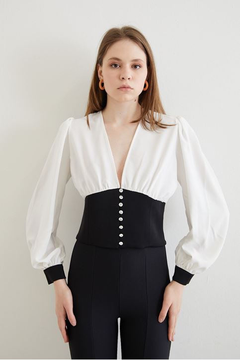 Garnili Bluz-Ekru