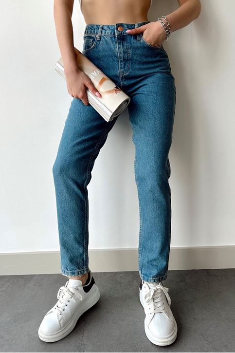 Mom Jean Pantolon-Mavi