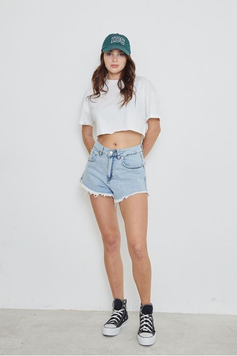 Jean Şort-Mavi