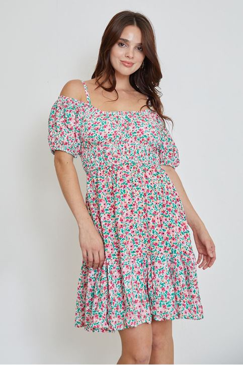 Askılı Elbise-Pembe