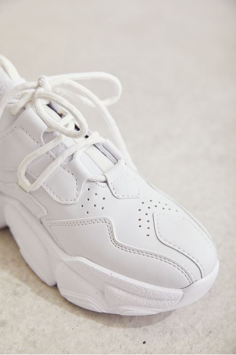 Bağcıklı Spor Ayakkabı-Beyaz