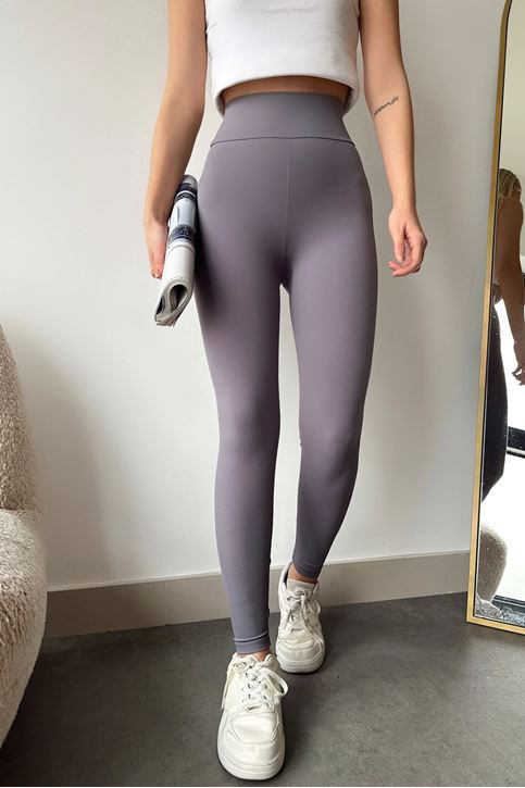 Kadın Ekstra Yüksek Bel İnce Gösteren Toparlayıcı Comfort Tayt Antrasit