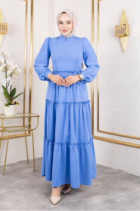 Kat Kat Bible Elbise-İndigo