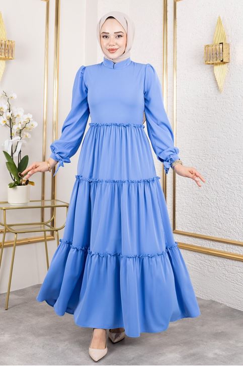 Kat Kat Bible Elbise-İndigo