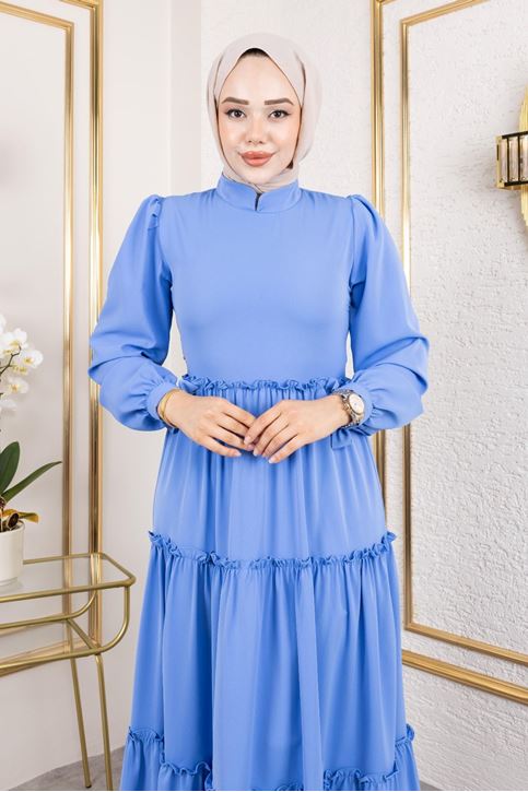 Kat Kat Bible Elbise-İndigo