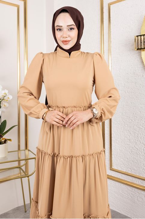 Kat Kat Bible Elbise-Karamel