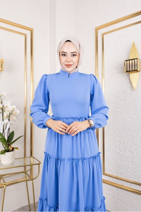 Kat Kat Bible Elbise-İndigo