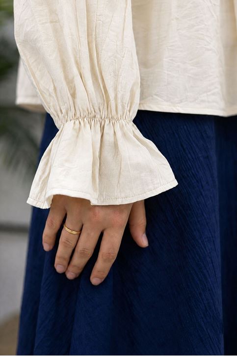Kadın Roba Büzgülü Kol Lastik İnce Çilek Kumaş  Yazlık Trend Tesettür Taş Kimono Hırka Tunik