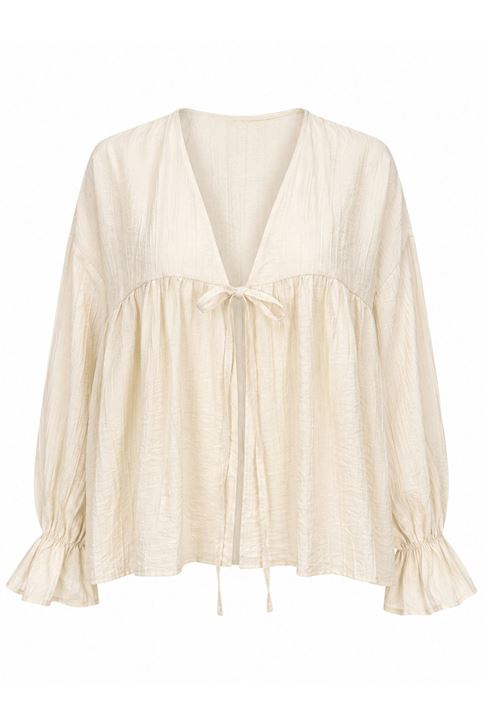 Kadın Roba Büzgülü Kol Lastik İnce Çilek Kumaş  Yazlık Trend Tesettür Taş Kimono Hırka Tunik