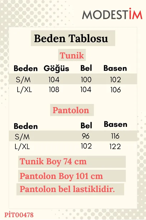 Kadın Ekru Yandan Bağlamalı Çilek Kumaş Kimono Tunik Pantolon Takım Kombin