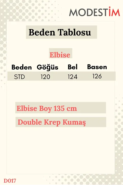 Kadın Gömlek Yaka Boydan Düğmeli Geniş Manşetli Dabıl Kumaş Rahat Kalıp Bordo Tesettür Elbise